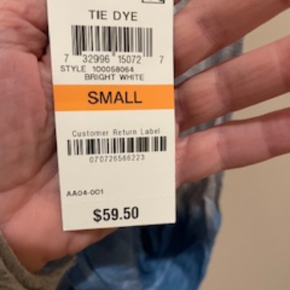 INC International Concepts - Blue Tie Dye Top - Size Small. New With Tags - Picture 4 of 6